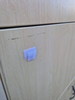 Wooden Locker Office Cabinet |  8-Door Maple Lockable Staff Storage Unit - Image 5