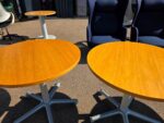 Haworth Mobile Circular Table | Project Collaboration | Lockable Castors - 80cm - Image 4
