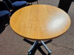 Haworth Mobile Circular Table | Project Collaboration | Lockable Castors - 80cm - Image 8