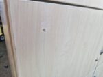 Wooden Locker Office Cabinet | 6-Door Maple Effect Lockable Staff Storage Unit - Image 5