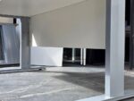 White Rectangular Office Desk with Cable Management, Grey Legs & Modesty Panel - Image 3
