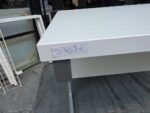 Rectangular Office Desk with Grey Frame and Modesty Panel - 120cm x 60cm - Image 9