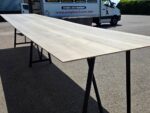 Frovi Relic Collaboration Table | Oak-Effect Top with Black Frame - 520cm - Image 2