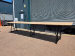 Frovi Relic Collaboration Table | Oak-Effect Top with Black Frame - 520cm - Image 3
