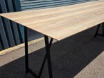 Frovi Relic Collaboration Table | Oak-Effect Top with Black Frame - 520cm - Image 4