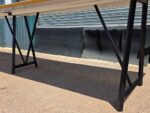 Frovi Relic Collaboration Table | Oak-Effect Top with Black Frame - 520cm - Image 5