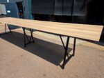 Frovi Relic Collaboration Table | Oak-Effect Top with Black Frame - 520cm - Image 7