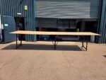 Frovi Relic Collaboration Table | Oak-Effect Top with Black Frame - 520cm - Image 9