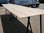 Frovi Relic Collaboration Table | Oak-Effect Top with Black Frame - 520cm - Image 14