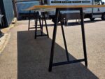 Frovi Relic Collaboration Table | Oak-Effect Top with Black Frame - 520cm - Image 15