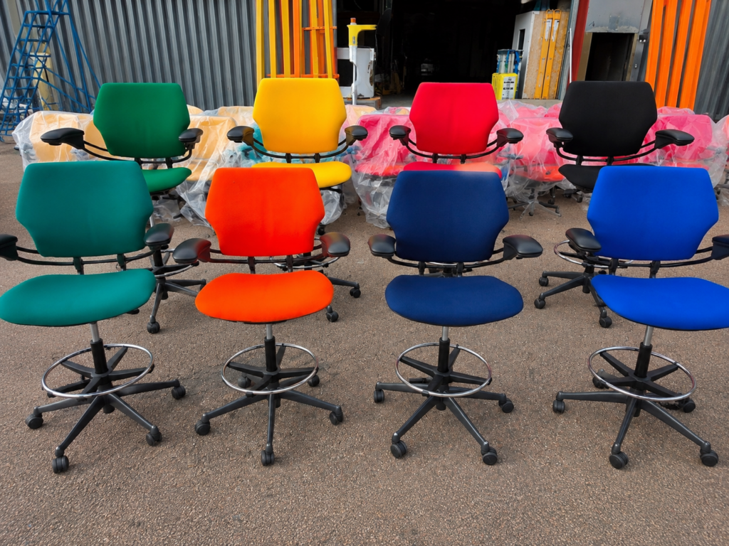 Colour that works: Humanscale Freedom draughtsman chairs