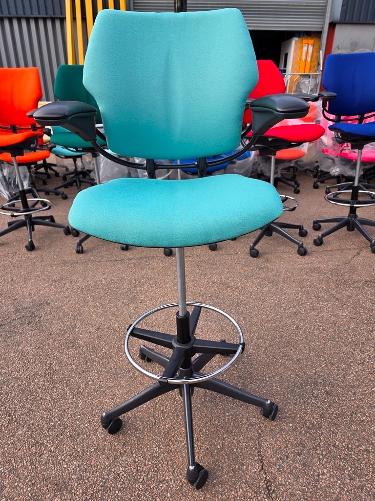Jade upholstered Humanscale chair for modern workspaces