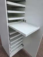 IKEA White Storage Cabinet with 13 Sliding Shelves and 1 Fixed Shelf . PALLET - Image 8