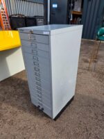 Bisley 15 Drawer Steel Multidrawer Cabinet - Light Grey Office Storage - Image 3