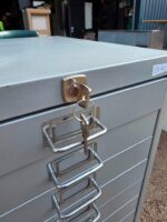 Bisley 15 Drawer Steel Multidrawer Cabinet - Light Grey Office Storage - Image 5