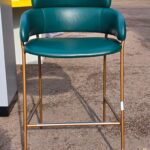 Arrmet Strike Bar Stool - Italian Upholstered Hospitality Green Seating
