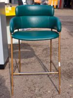 Arrmet Strike Bar Stool - Italian Upholstered Hospitality Green Seating