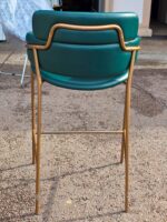 Arrmet Strike Bar Stool - Italian Upholstered Hospitality Green Seating - Image 3