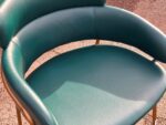 Arrmet Strike Bar Stool - Italian Upholstered Hospitality Green Seating - Image 4