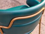 Arrmet Strike Bar Stool - Italian Upholstered Hospitality Green Seating - Image 5