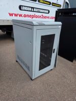 20U Freestanding Server Rack Cabinet with Patch Panels and Castors - Grey - Image 2