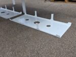 4 Person Bench Desk with Cable Management, White Overall and Adjustable Feet - Image 11