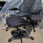 Humanscale Liberty Office Chair – Mesh Back, New Black Upholstery & Leather Pads