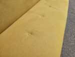 Click Clack Sofa Bed - 3 Seater Sleeper Couch with Yellow Fabric Upholstery - Image 6