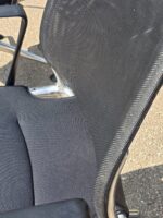 Vitra Meda Meeting Chairs with Mesh Back and Chromed Base - Set of 8 Black Units - Image 10