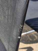 Vitra Meda Meeting Chairs with Mesh Back and Chromed Base - Set of 8 Black Units - Image 16