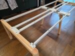 4 Person Bench Desk - Light Grey Tops, Wooden Legs and Power - 120cm Per Person - Image 16