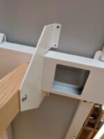 6 Person Office Desk – Bench Style with Light Grey Tops & Black Steel Frame - Image 13