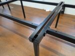 6 Person Office Desk – Bench Style with Light Grey Tops & Black Steel Frame - Image 18