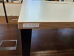 6 Person Office Desk – Bench Style with Light Grey Tops & Black Steel Frame - Image 20