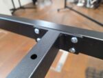 6 Person Office Desk – Bench with Light Grey Tops & Black Steel Frame - 360c - Image 13