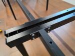6 Person Office Desk – Bench with Light Grey Tops & Black Steel Frame - 360c - Image 14