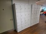 Bisley Tall 4-Compartment Locker, Light Grey Metal, Lockable - Set of 8 - Image 4