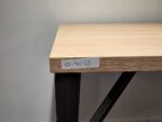 High Collaboration Office Table - Light Wood Top, Rustic Steel Frame - 220cm - Image 6