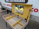 Modern Yellow Dressing Table with Lift-Up Mirror & Divided Internal Storage - Image 2