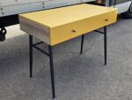 Modern Yellow Dressing Table with Lift-Up Mirror & Divided Internal Storage - Image 9