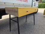 Modern Yellow Dressing Table with Lift-Up Mirror & Divided Internal Storage - Image 10