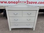 East Coast Grey Changing Chest  – 4 Drawers & Raised Baby Changing Top - Gre
