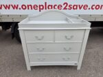 East Coast Grey Changing Chest  – 4 Drawers & Raised Baby Changing Top - Gre - Image 2