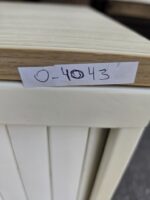 Desk Height Tambour Cupboard – Beige Cabinet & White Lockable Sliding Door - Image 13