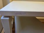 White Rectangular Office Desk + Free Mobile Pedestal & Cable Tray - 180 cm - Image 10