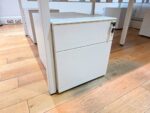 4 Person Bench Desk + Partition Screens & 4 Locking Pedestals - 240 x 160cm - Image 9