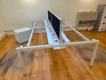 4 Person Bench Desk + Partition Screens & 4 Locking Pedestals - 240 x 160cm - Image 17