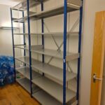 Industrial Boltless Metal Shelving Rack with 14 Reinforced Shelves - 250cm High