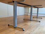 Boat-Shaped Boardroom Table - Beech Finish & Chrome Legs - 275cm Meeting Uni - Image 8