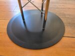 Round Glass Meeting Table - Chrome Lattice Pedestal & Black Steel Base - 80c - Image 5